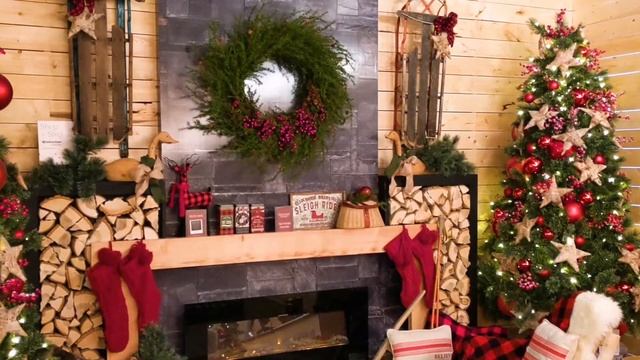 Рождественский камин горит | Christmas Fireplace Burning