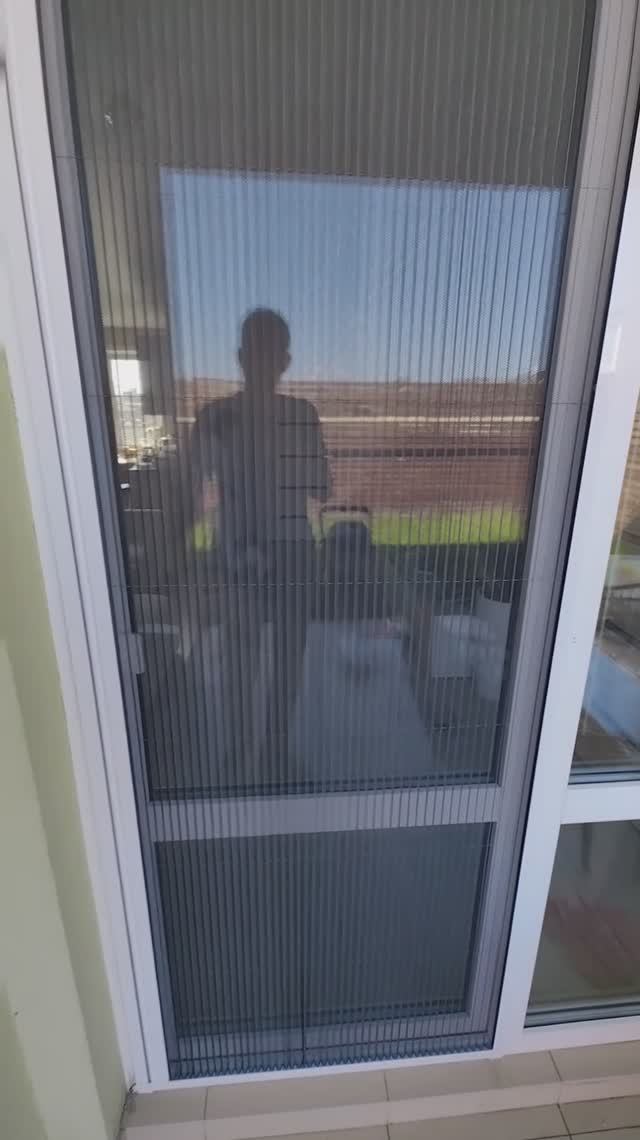 Сетка Плиссе Антикошка на дверной проем таунхауса #сеткиплиссевтольятти  #москитныесетки  #тольятти