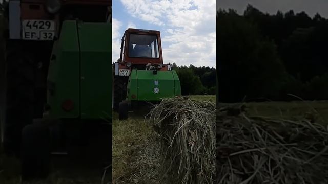 Т25 с китайским пресс-подборщиком YK850 смотреть онлайн