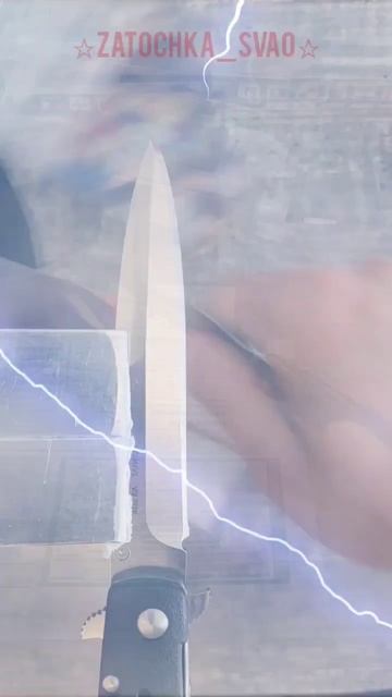 Заточка складного ножа Cold Steel Ti-lite 4 из стали AUS-8A. #нож #з смотреть онлайн