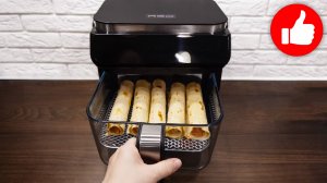 Невероятная Вкуснятина к Чаю! Хрустящие рулетики. Сосиски в тесте из Детства в аэрогриле!