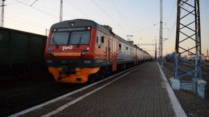 Электропоезд ЭД9Э-0060. Покатушки от Алтайской до Алтайской площадки+отправление.
