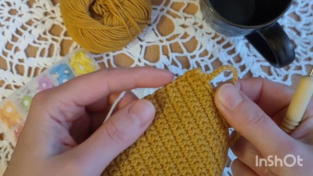 Чехол для кружки крючком