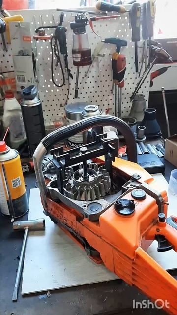 Как снять магнето с бензопилы. #бензопила