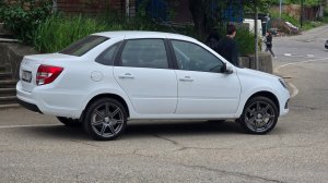 Новая Лада Гранта. Установка дисков.