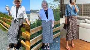 МОДНЫЕ ЛЕТНИЕ ЮБКИ ДЛЯ ЖЕНЩИН 50+60+70+💖 ЭЛЕГАНТНЫЕ ЖЕНС?