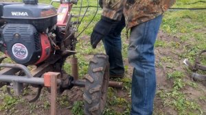 Мотоблок замена колес на фрезы. Приспособление для пе?