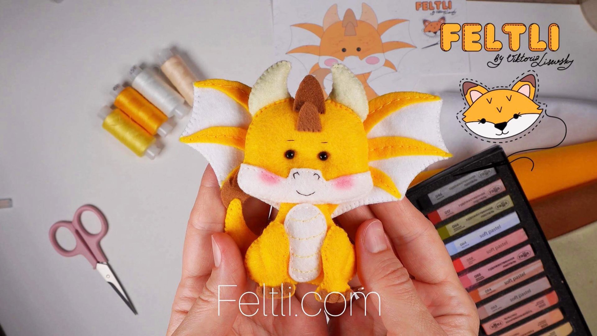 Мастер-класс ДРАКОН своими руками / Дракон из фетра / Символ 2036 года своими руками смотреть онлайн