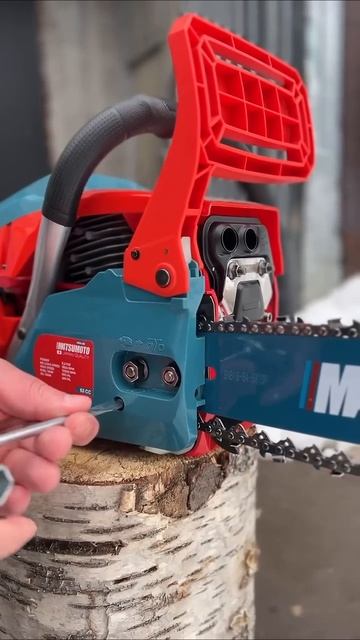 Бензопила Matsumoto. Натяжка цепи. #matsumoto #бензопила #chainsaw