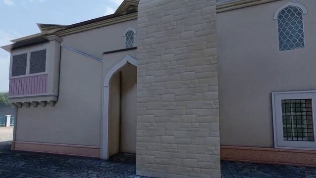 🕌 3D-анимация Мечети |  Современный экстерьер и ландша?