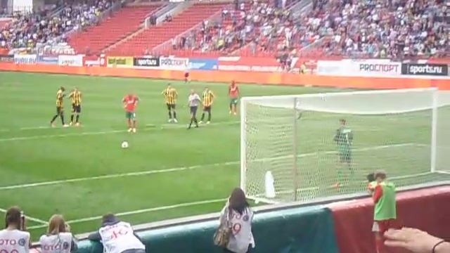 Не забитый пенальти Д.Глушаковым в матче с Аланией. смотреть онлайн