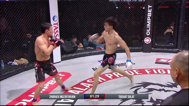 🔴Dulat Toyshat 🇰🇿vs🇺🇿 Muzaffar Zhuraev ALASH PRIDE FC 105🔥 Бой на харак