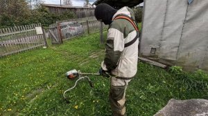 Покос заросшего участка Заработок на покосе травы #STIHL