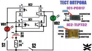 Самодельный тестер для проверки оптрона,оптопары