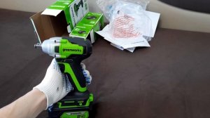 58. Гайковёрт ударный Greenworks 24В не смог...