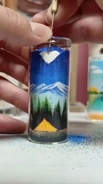Картина из песка в стакане: уникальное творчество своими руками смотреть онлайн