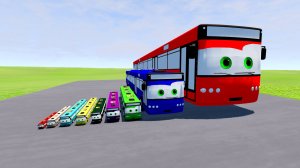 McQueen's Big and Small Bus vs Portal Trap-BeamNG.drive