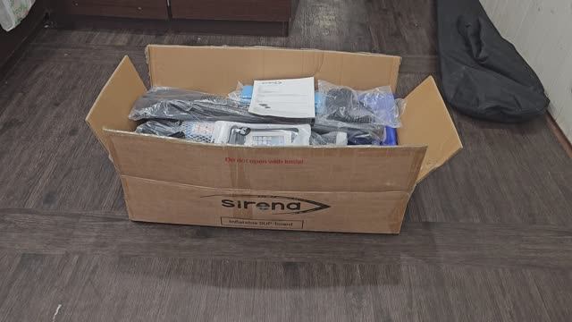 Часть 1 #Распаковка #SUP SIRENA MALIBU 10,6 с креплением для паруса, веслом, насосом. #САП смотреть онлайн