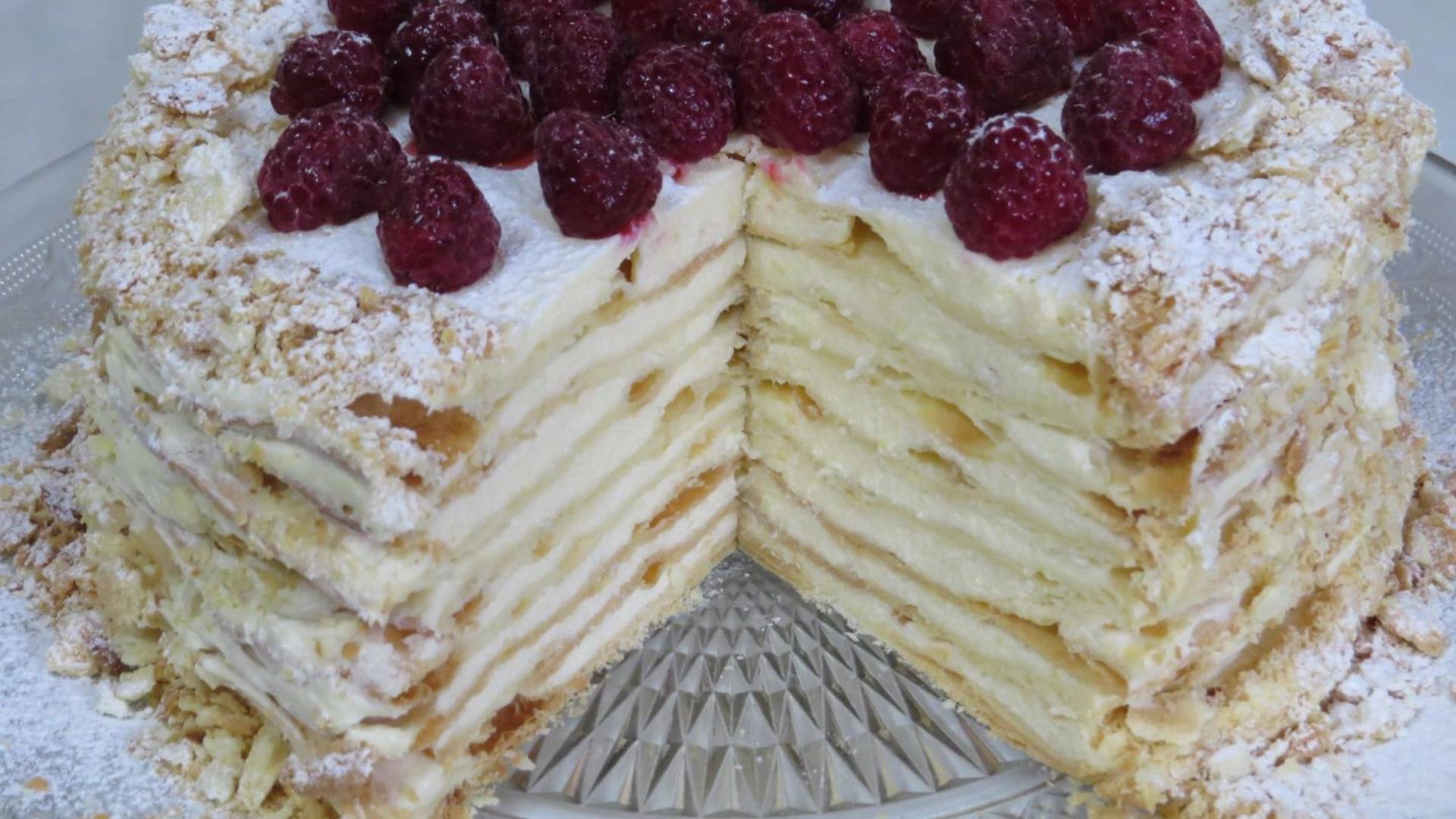 Торт НАПОЛЕОН ФАНТАСТИЧЕСКИ ВКУСНЫЙ ТОРТ на ПРАЗДНИК! ЛЮБИМЫЙ ТОРТ ДЕТСТВА смотреть онлайн