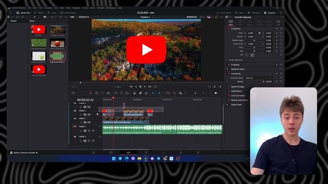Как монтировать в Davinci Resolve 19 в 2025 году? - Туториал на Мо?