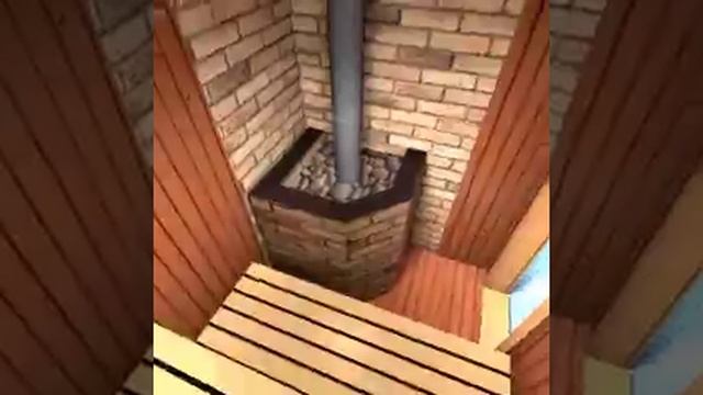 дизайн парной два на полтора метра с дровяной печью #ho смотреть онлайн