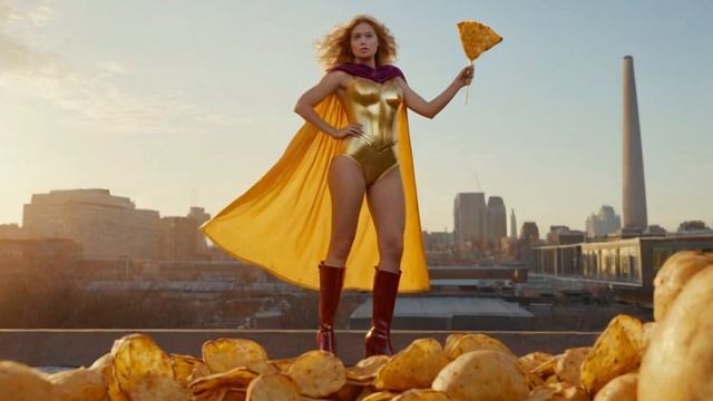 Супергерой девушка-картофельные чипсы | Superhero Chip Girl | ス