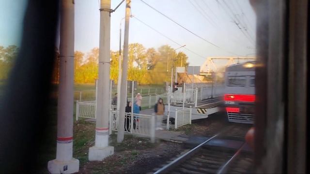 9 октября Электропоезд ЭТ2М-119 Сообщением Санкт-Петерб?