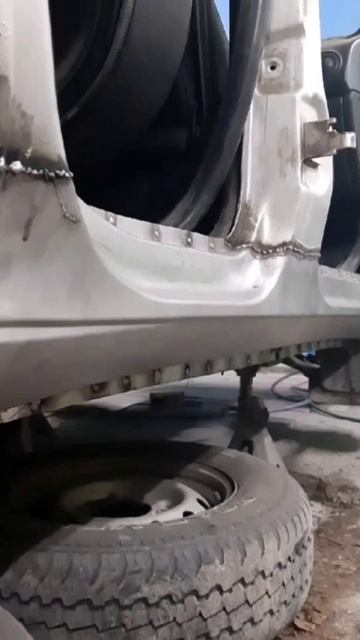 Шнива - замена порогов.#auto #automobile #repair #кузовнойремонт #? смотреть онлайн