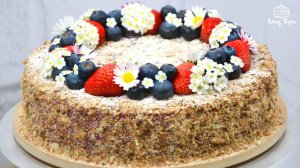 🌿 Летний хит: «Черносмородиновый Наполеон» без яиц 💥 ВЗРЫВ вкуса — нежность и ягодный фейерверк 🍇