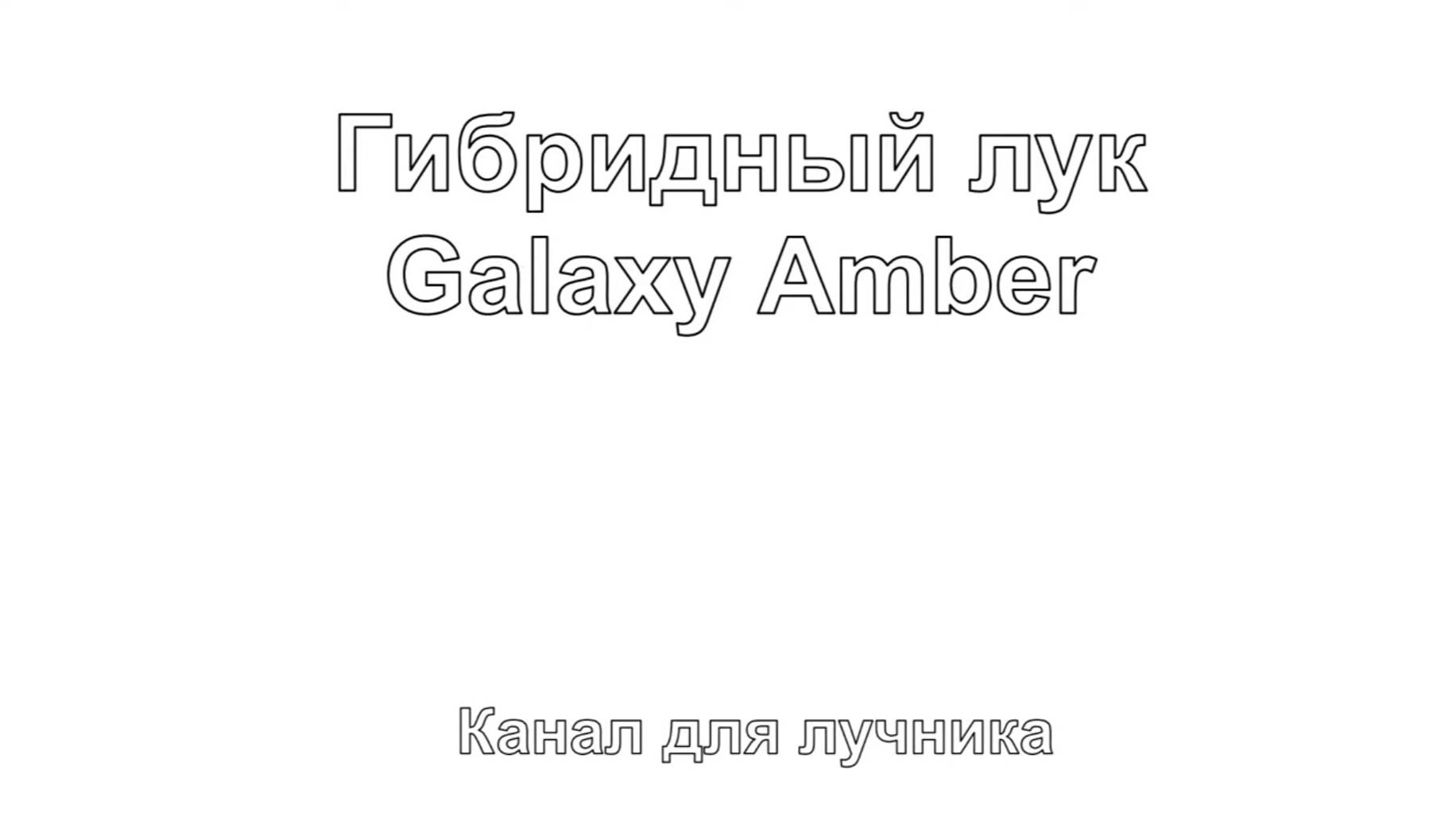 Лук Galaxy Amber - рекомендация (отличный гибридный лонгбоу).