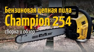 Бензиновая цепная пила Champion 254: сборка и краткий обзор