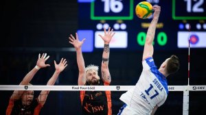 Волейбол. Лига чемпионов 2024-2025. Мужчины. Ястшембски Венгель — Халкбанк. Матч за 3-е место