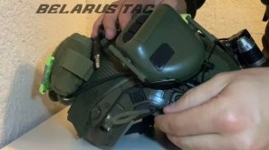 Фиксация тактических очков , на шлем с помощью эластич