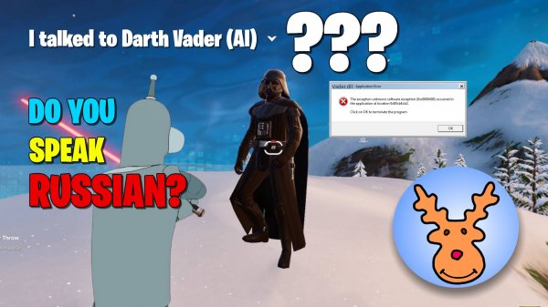 How do you poo, Darth Vader? I talked to Darth Vader in Fortnite