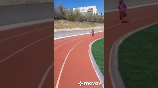 Функциональная тренировка моих внучек  Апрель  2020г  Севастополь