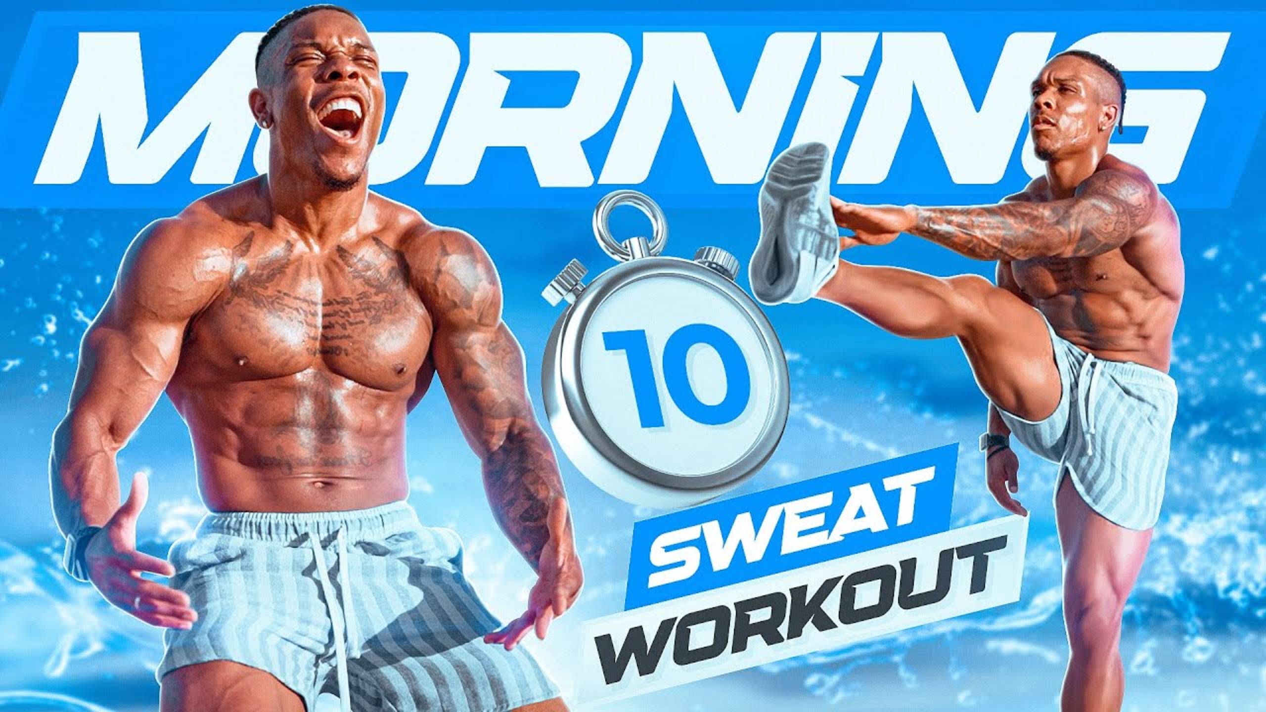 10 MINUTE MORNING WORKOUT [GET WARM AND SWEAT] - BullyJuice смотреть онлайн