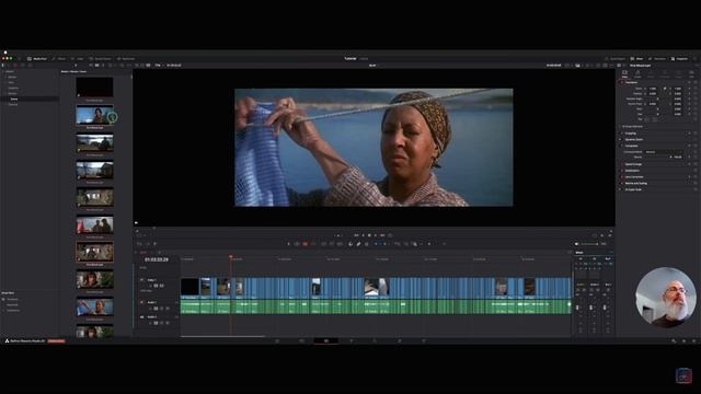 СИНХРОНИЗАЦИЯ офлайн РЕФЕРЕНСНОГО КЛИПА, Автоматическая разбивка видео на сцены в DaVinci Resolve смотреть онлайн