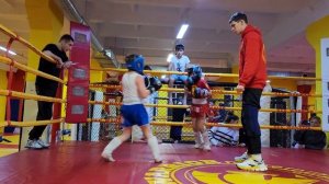 Кикбоксинг дети! Соревнования!🥊🥊 Денс 8 лет - Иван 8 л?