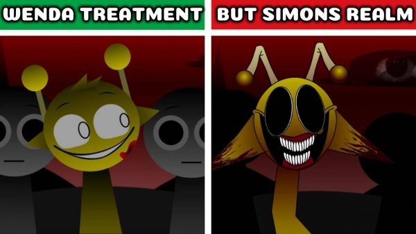 INCREDIBOX SPRUNKI | WENDA VS SIMON'S REALM 💉🌌 — БИТВА МЕЖДУ МИРАМИ! 👊💥