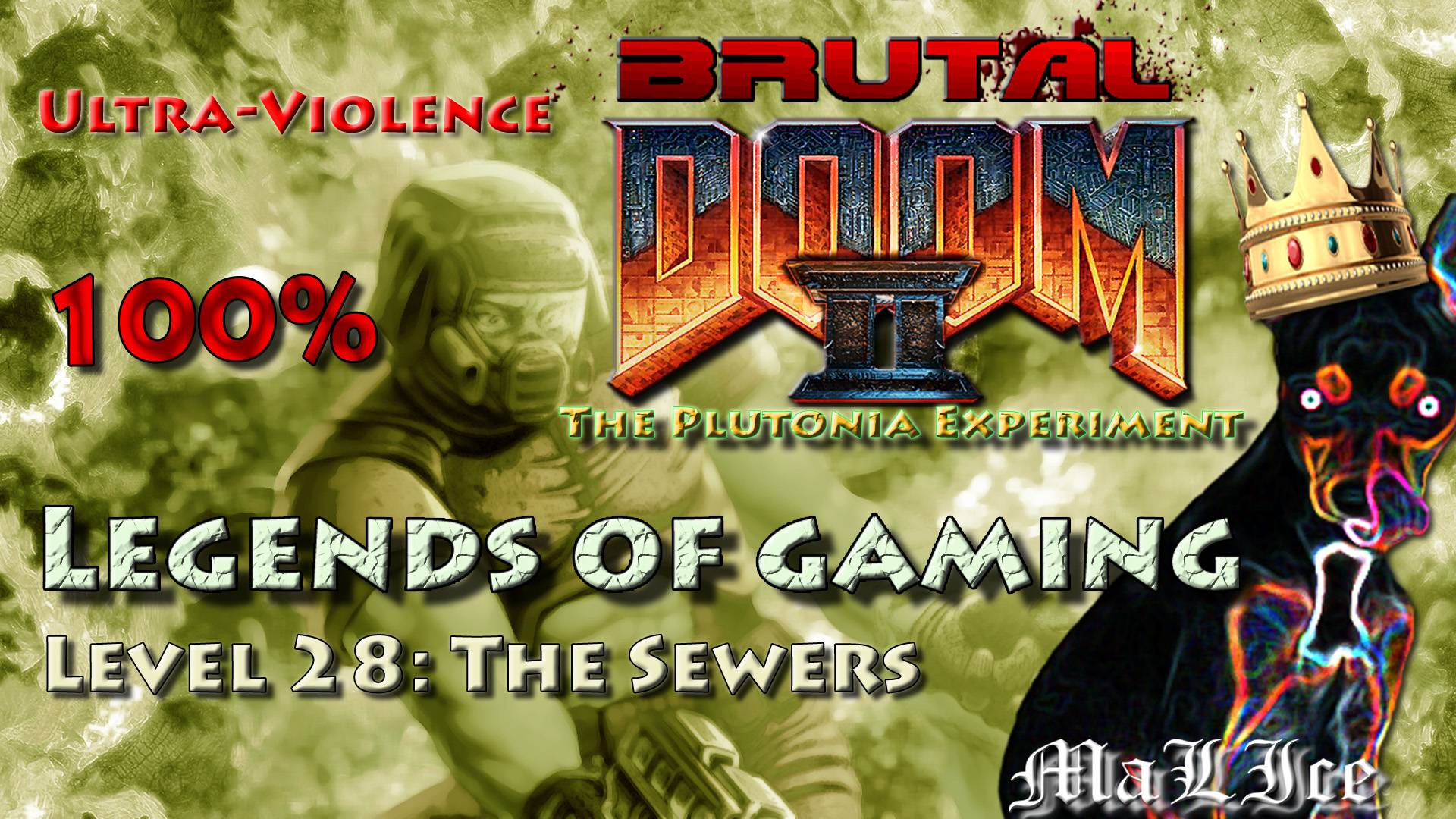 Brutal Doom 2 The Plutonia Experiment - Level 28: The Sewers смотреть онлайн