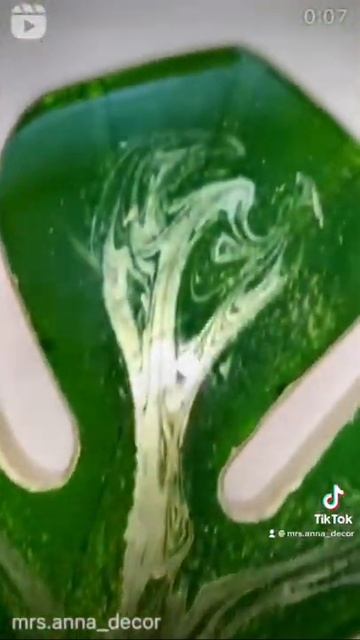 Листы монстеры из эпоксидной смолы