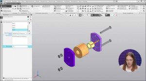 Основание в сборе в КОМПАС 3D. Создание разнесенного ви
