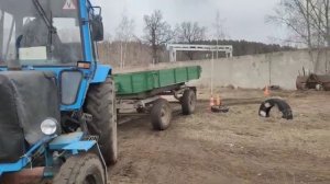 Тракторные права категории "С". Прицеп в бокс под 90 гра?