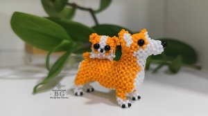 Мастер-класс Щенок Корги из Бисера/Кругляш