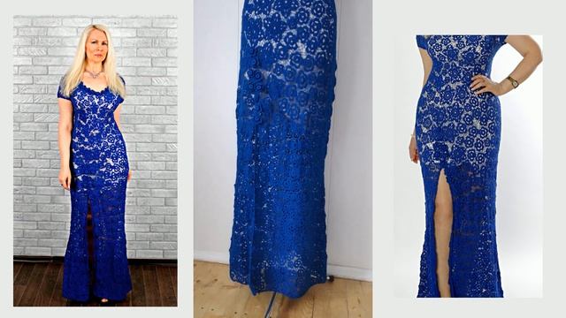 Вечернее платье. Ирландское кружево.