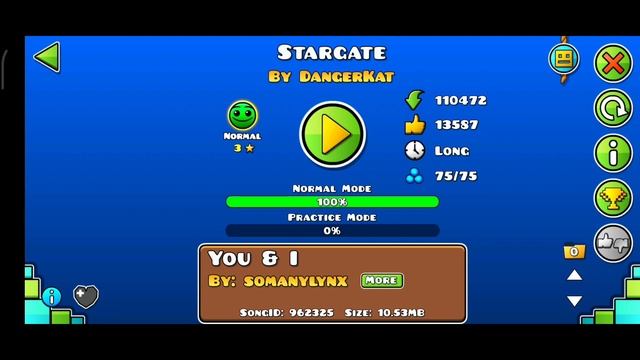 КРАСИВЫЙ РЕЛАКСНЫЙ УРОВЕНЬ из FEATURED Stargate by DangerRat 100% ПРОЙДЕН смотреть онлайн