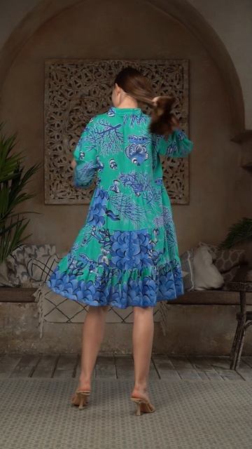 Пляжная одежда NAEMY BEACH 2024_7205-24-мультиколор #beachwear #beachwearfa смотреть онлайн