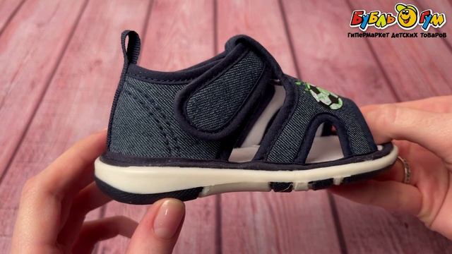 Сандалии Pasito Lets go с рисунком футбольный мяч синие смотреть онлайн