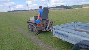 Гусеничный минитрактор своими руками! Проверка на дал