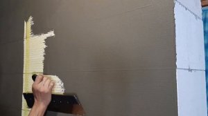 Штукатурка стен из газоблока новым способом. 3 серия